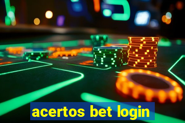 acertos bet login